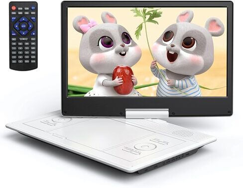 Yoton 16.9" Portable DVD Player, 14.1" HD Screen, Easy Setup | Elderly-Friendly, Just Insert and Play, Enjoy Clear Picture Quality, All-Region Playback, Headphone Jack, Not Support Blu-ray in Kuwait