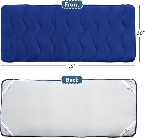Cot Topper, 30"x75" Quilted Foam Camping Cot Pad with Anti-Slip Bottom, Breathable & Comfortable Cot Pad for Camping/Rv Bunk/Narrow Twin Beds in Kuwait