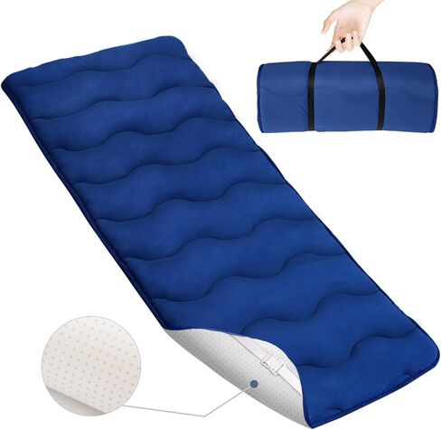 Cot Topper, 30"x75" Quilted Foam Camping Cot Pad with Anti-Slip Bottom, Breathable & Comfortable Cot Pad for Camping/Rv Bunk/Narrow Twin Beds in Kuwait