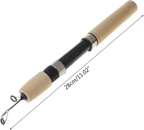 Telescopic Fishing Rod Travel Fishing Rod Pocket Carbon Fibers Cane Turning Pocket Tackle Unisex Ice Angling Equipment for Winter ICY Lakes and Raft Casting Use in Saudi Arabia