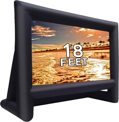 GYUEM 21 Feet Inflatable Projector Screen Outdoor Blow Up Movie Screen in Kuwait