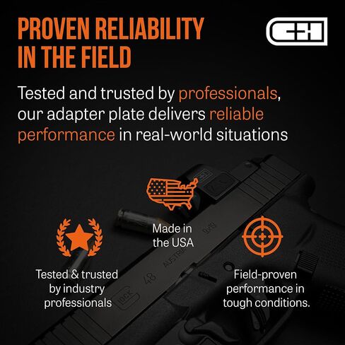 C+H Precision Red Dot Mounting Plate for CZ P-10 and Holosun 407K/507K | Made in the USA in Saudi Arabia