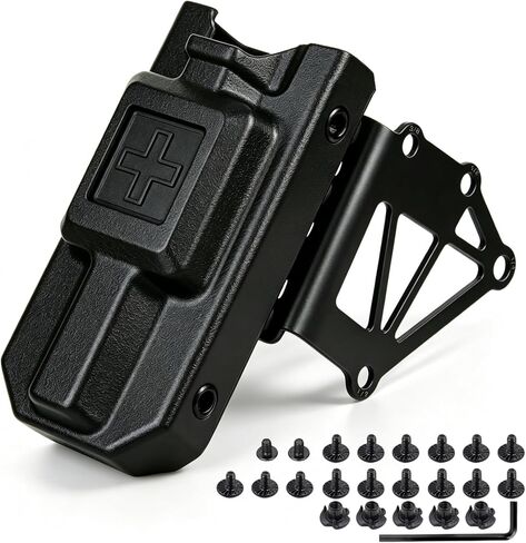 Tactical Holster Adapter Tourniquet Holder Mount, for Qls Quick Locking System Plate and Fork & Safari Holsters Standard 3-Hole Use in Saudi Arabia