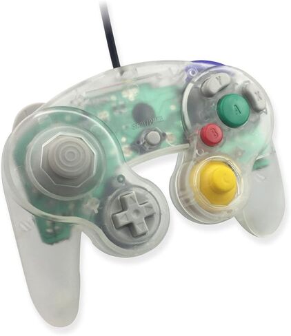 Reiso 1 Pack NGC Controller Classic Wired Controller for Wii Gamecube (Clear White) in Saudi Arabia