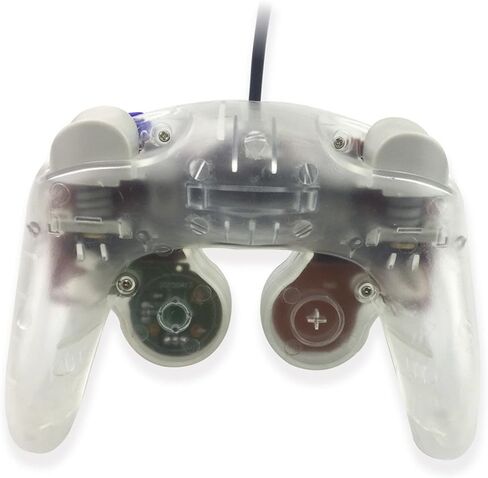 Reiso 1 Pack NGC Controller Classic Wired Controller for Wii Gamecube (Clear White) in Saudi Arabia