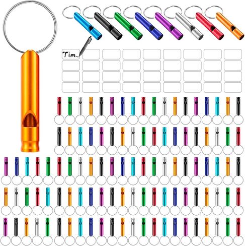 400 Pcs Emergency Whistle with Keychains, Aluminum Self Defense Keychain, Extra Load & Durable Survival Whistles Bulk for Outdoor Sports, Camping, Hiking, Hunting, Boating or Training in Saudi Arabia