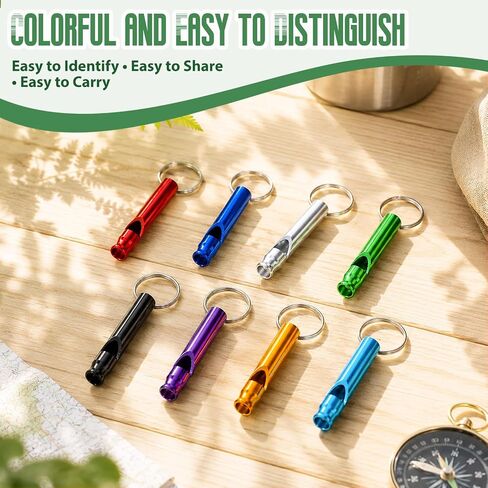 400 Pcs Emergency Whistle with Keychains, Aluminum Self Defense Keychain, Extra Load & Durable Survival Whistles Bulk for Outdoor Sports, Camping, Hiking, Hunting, Boating or Training in Saudi Arabia