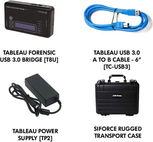 Tableau Forensic USB 3.0 Bridge TK8U SiForce Bundle with Rugged Case in Saudi Arabia
