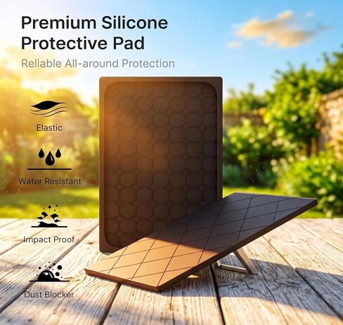Starlink Gen 3 Protective Cover Case, Starlink Standard Gen 3 Case for Satellite Dish, Silicone Hail Protector Cover for Starlink Standard, Waterproof, Impact Resistant to Rocks/Sand/Hail, Black in Saudi Arabia