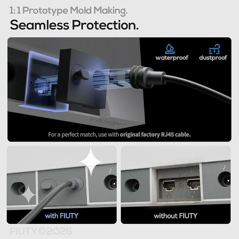 Waterproof for Starlink Gen 3 Router Silicone Accessories, Starlink Standard V3 Mesh Router Protective Plugs with Handle Grip, Liquid Silicone Dust Plugs in Saudi Arabia