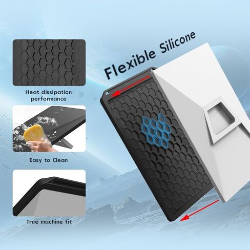 Starlink Gen 3 Protective Cover Case(Black), Starlink Standard Gen 3 Case for Satellite Dish, Silicone Hail Protector Cover for Starlink Standard, Waterproof,Impact Resistant to Rocks,Sand,Hail in Saudi Arabia