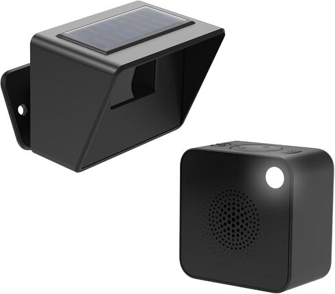 Driveway Alarm with Portable Rechargeable Receiver and Solar Sensor | 3000FT Wireless Driveway Alarm, Weatherproof Outdoor Motion Sensor Alarm for Driveways, Mailboxes, Yards, and Farm in Saudi Arabia