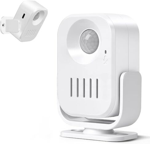 Motion Sensor Alarm with 20s Custom Voice Recording | 120dB Loud Indoor Motion Detector Alarm, Wireless Doorbell Entry Alert for Business, Store, Office and Caregiver in Saudi Arabia