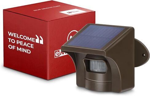 eMACROS Pro 4 2.4G Wi-Fi Smart Solar Driveway Alarm with App | App push notifications, 1/2 mile wireless range, rechargeable base with 3-day backup, 2 weatherproof solar motion sensors in Saudi Arabia