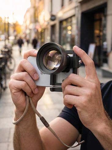 MIAO LAB 2X Telephoto Portrait Master Lens for iPhone, Samsung, Android - 50mm F1.05 Portrait Lens, 17mm Threaded Interface with Universal Clip for Portraits, Flowers, Food, Pets & Night Scenes in Saudi Arabia