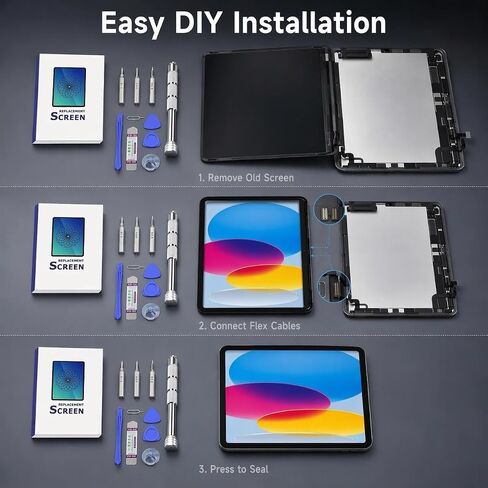 ZTR for iPad 10th Gen (2022) / (A16) (2025) 11th Gen Screen Replacement, Fit 10.9" and 11" LCD Display, for iPad 10th/11th Model A2696 A2757 A2777 A3354 A3355 A3356 (Only LCD, Not Touch Digitizer) in Saudi Arabia