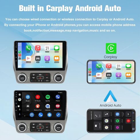 ستيريو راديو السيارة Junsun لسيارة Chevy Camaro 2010-2015 CarPlay Android Auto | 5G WiFi 2G RAM 64G ROM Biult in Wireless CarPlay Android Auto BT 5.0 GPS Navigation DSP SWC مع كاميرا احتياطية 1080P in Kuwait