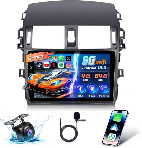8Core 10.33" 4+64G Radio for Toyota 4Runner 2010-2019 for JBL | CarPlay Android Auto,Android 13 HD IPS Screen 4Runner Stereo 5Ghz Wifi GPS 48-EQ DSP BT5.0 FM AM 1080P Backup Camera,Silver in Saudi Arabia