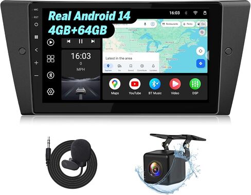 Eonon e90 Car Stereo for BMW 3 Series E90 E91 E92 2005-2013 | E90X7A 9" 4+64GB Wireless CarPlay & Android Auto Bluetooth 5.4 DSP sound AM/FM radio SWC support in Saudi Arabia