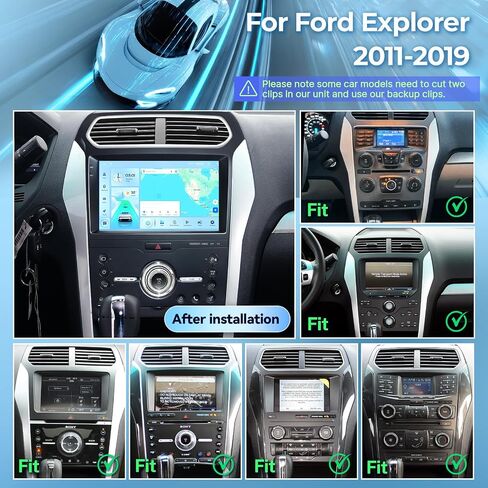 4+64G Car Radio Upgrade for Ford Explorer 2011-2019 w/Carplay Andriod Auto | 10.1" Android 13 HD Screen GPS FM DSP BT5.4 5Ghz WIFI Stereo Support SWC AC Head Unit w/1080P Backup Camera in Saudi Arabia