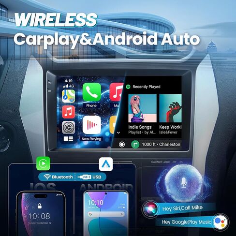 4+64G Car Radio Upgrade for Ford Explorer 2011-2019 w/Carplay Andriod Auto | 10.1" Android 13 HD Screen GPS FM DSP BT5.4 5Ghz WIFI Stereo Support SWC AC Head Unit w/1080P Backup Camera in Saudi Arabia