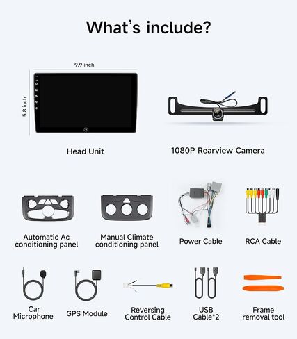 Car Radio for Dodge Ram 1500 2500 3500 2013-2018, CarPlay Android Auto | 10.2" HD Stereo touchscreen, 64G storage, 5G WiFi GPS Navigation, wireless phone link, Bluetooth FM AM SWC, HD backup camera in Saudi Arabia