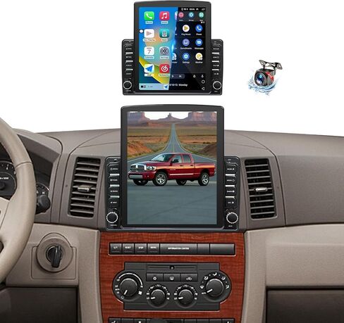 راديو ستيريو للسيارة Android 14 متوافق مع دودج رام 1500 2500 3500 2002 2003 2004 2005 CarPlay اللاسلكي وكاميرا احتياطية Android Auto AHD ترقية 9.7 بوصة شاشة تعمل باللمس GPS WiFi SWC FM Bluetooth 2+64G in Kuwait