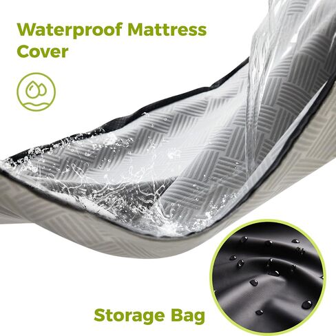Cooling Foam Camping Mattress for Hot Sleeper,Waterproof(75x30x2“) | Portable Sleeping Pad with Carry Bag,Roll Up Cot Mattress Topper for Summer Camping Bed,Hiking,Car in Saudi Arabia