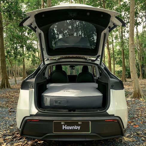 FlatCore 7.5" TPU Backseat Foam Mattress for Tesla Model Y 2025-2026 | Custom Wedge Foam Core,Built-In Pump,80S Setup,True Flat Car Bed For Road Trips,Rest,Camping,Work Shifts,Naps in Saudi Arabia