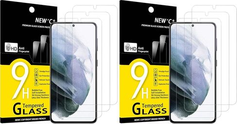 NEW'C 3 عبوات مصممة لهاتف Samsung Galaxy S23 واقي شاشة من الزجاج المقسى، مقاوم للخدش، خالي من الفقاعات، مقاوم للغاية in Kuwait