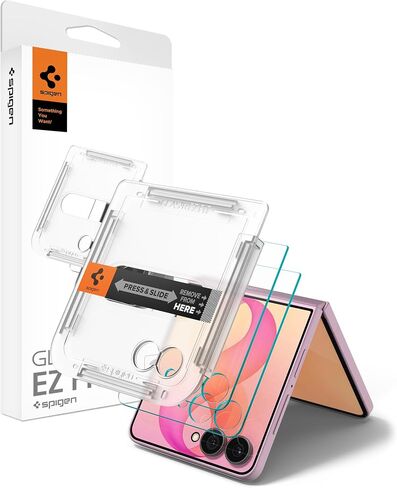 Spigen GlasTR EZ FIT Pro Screen Protector for Galaxy Z Fold 8 Ultra, Fold 7 | 9H+ Tempered glass, Scratch resistance, Auto-align tray, Lab-tested 100% clarity, Original touch, Case-friendly, 2 Pack in Kuwait