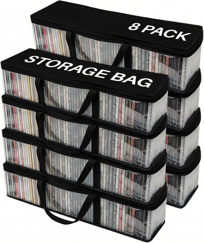 Evelots VHS Storage Bags, 2 Pack, Holds 100 VHS Tapes in Kuwait