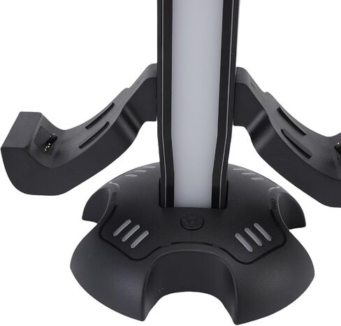 Controller Charger Holder with 9 RGB Light Modes for Gamers Desktop Storage Organizer USB A Type C Port in Saudi Arabia