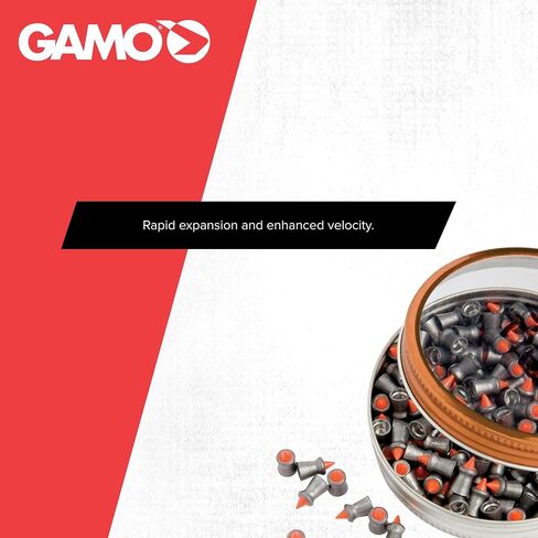 Gamo Red Fire .177 Caliber Pointed Pellets with Polymer Tip - 150 Count Tin - Red/Lead in Saudi Arabia