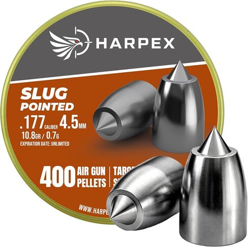 Harpex Slug Pointed .177 Cal | .22 Cal Airgun Pellets – High-Precision Slug Design – Enhanced Penetration & Long-Range Accuracy – Premium Lead Pellets for Target Shooting & Small Game in Saudi Arabia