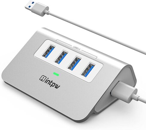 intpw USB 3.0 Hub,Aluminum 4 Port USB Data Hub 3.0 Port Extender Splitter Multiport Adapter with 3.3ft Cable ，USB HUB for PC/Laptop/Xbox/FlashDrive/Printer/Camera/Keyborad/Mouse in Saudi Arabia