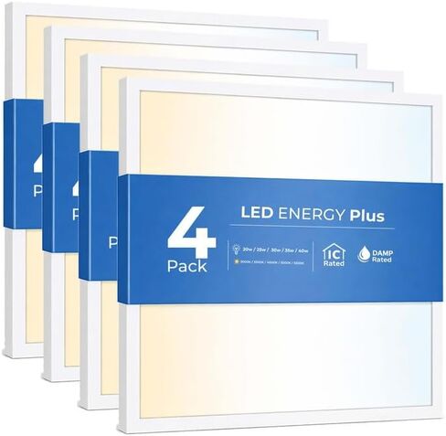 6Pack LED 2x4 Panel Light 72W Dimmable ETL DLC in Saudi Arabia