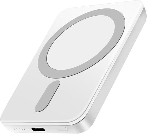Miady Magnetic Portable Charger Power Bank for iPhone 5000mAh | 5W Mini MagSafe-Compatible Portable Charger for iPhone 17/16/15/14/13/12, 12W USB-C Charging Battery Pack in Saudi Arabia