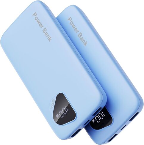 2026 2-Pack 10000mAh Portable Charger Battery Pack with Built in Cables | Travel Essential, 4 Outputs 2 Inputs Slim Power Bank for iPhone 17/16/15/14, Samsung Galaxy S23/22, Pixel etc in Kuwait
