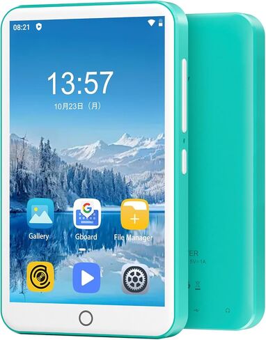 Oilsky 80GB MP3 Player with Bluetooth and WiFi, Mp3 & Mp4 Music Player with Spotify, Amazon Music, Audible, 4.0" IPS Touch Screen Android Player with Speaker, FM Radio, Up to 512GB (Blue) in Kuwait