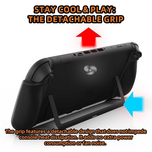IFYOO NexGrip Ergonomic Grip Set for Nintendo Switch 2 Joycons, Grip Case Compatible with Joy Con 2 Controller, Compatible with Switch 2 Joycon, Switch 2 Accessories - Left Orange Right Cyan in Kuwait