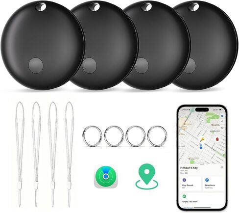 Tracker Tags for Apple Find My (iOS Only) - Macaron, 4 Pack | Item Finder Tracking Device Locator Smart Tag for Luggage, Keys, Wallet, Bike, Bags in Saudi Arabia