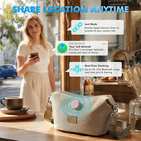 Air Smart Tracker Tags 4 Pack, Work with Apple Find My, 3-Year Battery | 100dB alarm, 4 Spare Batterys & 2 clip cases all included. iOS only, no subscription. Find keys, wallet & luggage in seconds in Kuwait