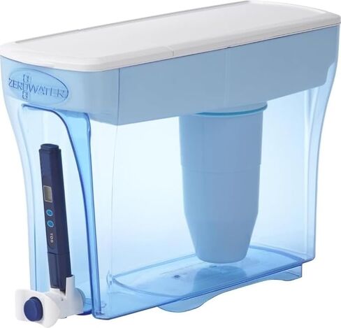 ZeroWater 23-Cup Water Filter Dispenser Removes PFOA/PFAS ​ | IAPMO certified: Lead, PFOA/PFOS, chromium, mercury; 5-stage Advanced Filtration; 0 TDS Water Filter Pitcher​ in Saudi Arabia