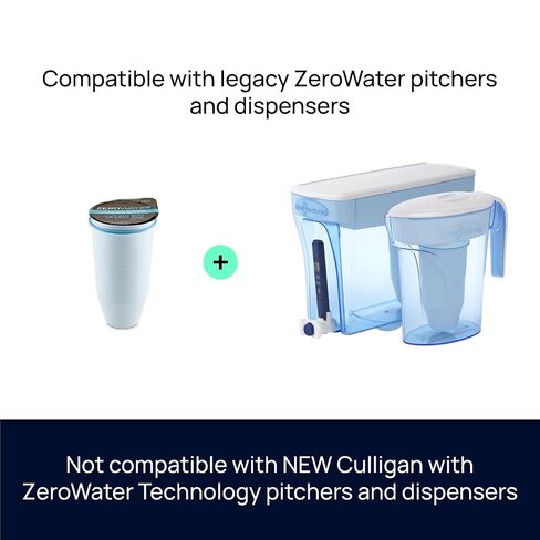 ZeroWater 23-Cup Water Filter Dispenser Removes PFOA/PFAS ​ | IAPMO certified: Lead, PFOA/PFOS, chromium, mercury; 5-stage Advanced Filtration; 0 TDS Water Filter Pitcher​ in Saudi Arabia
