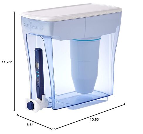 ZeroWater 20-Cup Water Filter Dispenser Removes PFOA/PFAS ​ | IAPMO certified: Lead, PFOA/PFOS, chromium, mercury; 5-stage Advanced Filtration; 0 TDS Water Filter Pitcher​ in Saudi Arabia