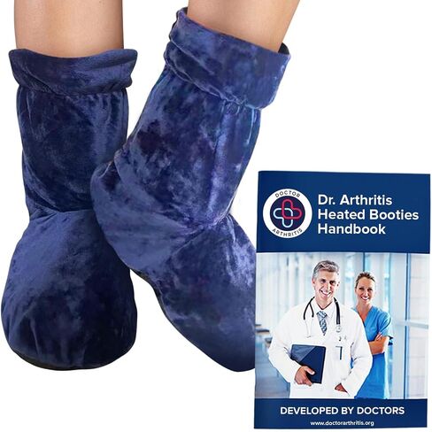 Dr. Arthritis Doctor Developed Heated Booties Foot Warmers for Women Men,Feet Foot Warmer Booties and Handbook Ankle & Feet Warmers (Blue) in Saudi Arabia