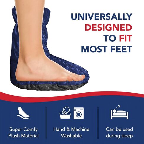 Dr. Arthritis Doctor Developed Heated Booties Foot Warmers for Women Men,Feet Foot Warmer Booties and Handbook Ankle & Feet Warmers (Blue) in Saudi Arabia