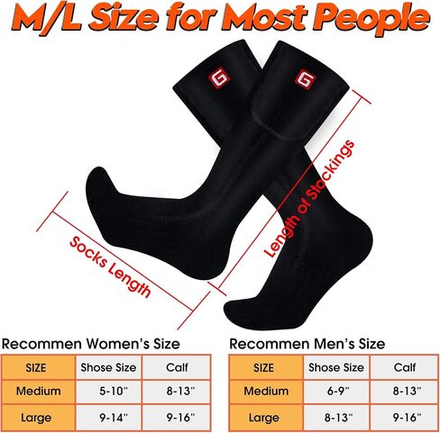Heated Socks for Men Women Electric Rechargeable Battery Powered Heated Socks,Winter Warm Heated Thermal Insulated Socks for Outdoor Sports Climbing Hiking Hunting Skiing in Saudi Arabia