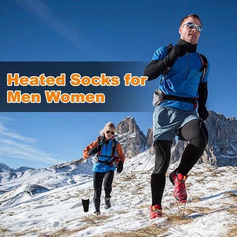 Heated Socks for Men Women Electric Rechargeable Battery Powered Heated Socks,Winter Warm Heated Thermal Insulated Socks for Outdoor Sports Climbing Hiking Hunting Skiing in Saudi Arabia